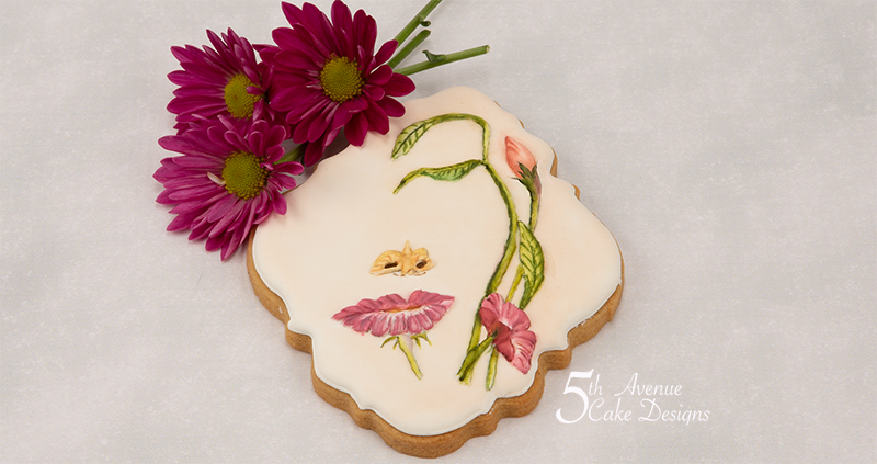 Surreal Floral Face Cookie