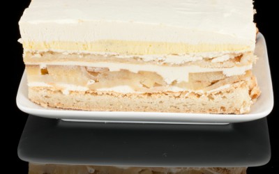 Bobbie's Caramel-Crème Anglaise Apple Cake