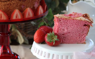 Back School Blues, Are Pink with Bobbie's Strawberry Angel Food Cake