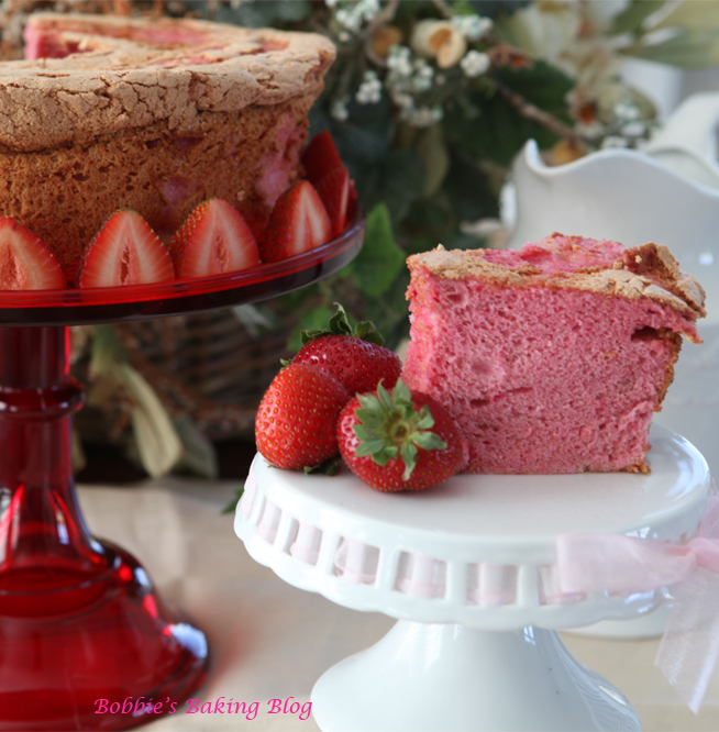 Back School Blues, Are Pink with Bobbie's Strawberry Angel Food Cake