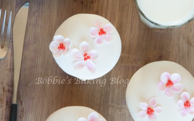 Cherry Blossom Silky Cupcakes