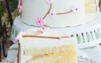 Summertime Cherry Blossom Cake