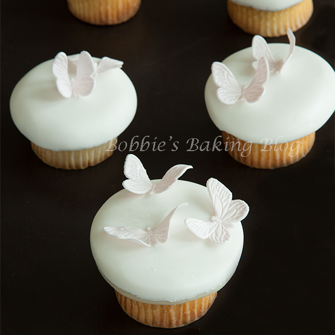 Butterfly Lavender Cupcakes, Two Kind of Techniques