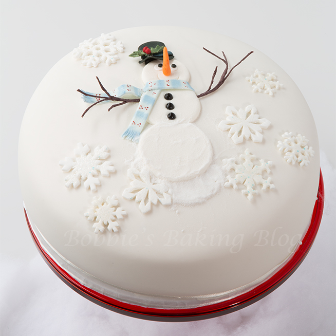  snowman gumpaste cake tutorial