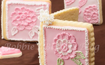Brush Embroidery  Sugar Cookie Card