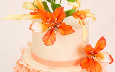 Flamboyant Mayflower Petal Cake