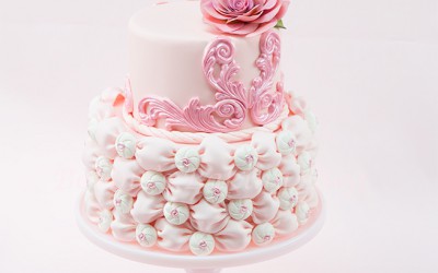 Fabric Fondant Billow Weave Cake