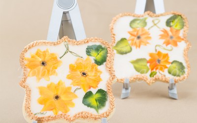 Hand Painted Sunflower Sugar Cookies