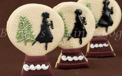 Nutcracker Snow Globe Sugar Cookies