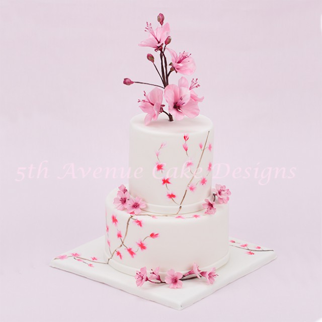 Learn how to make flower paste cherry blossoms with individual petals!