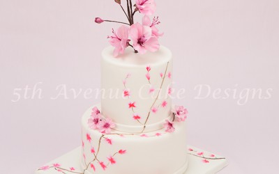 Balancing Cake Trends with Timeless Traditional Designs: Cherry Blossom Cake