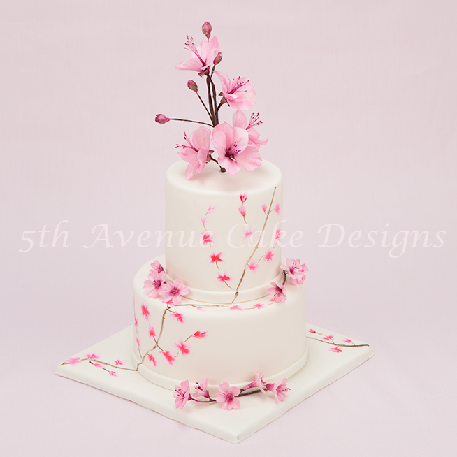 Balancing Cake Trends with Timeless Traditional Designs: Cherry Blossom Cake