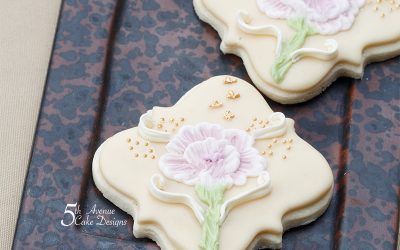 Two-Tone Ombre Brush Embroidery Cookie Art Lesson