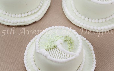 Classic Over-piped Scrolls and Trellis Cake