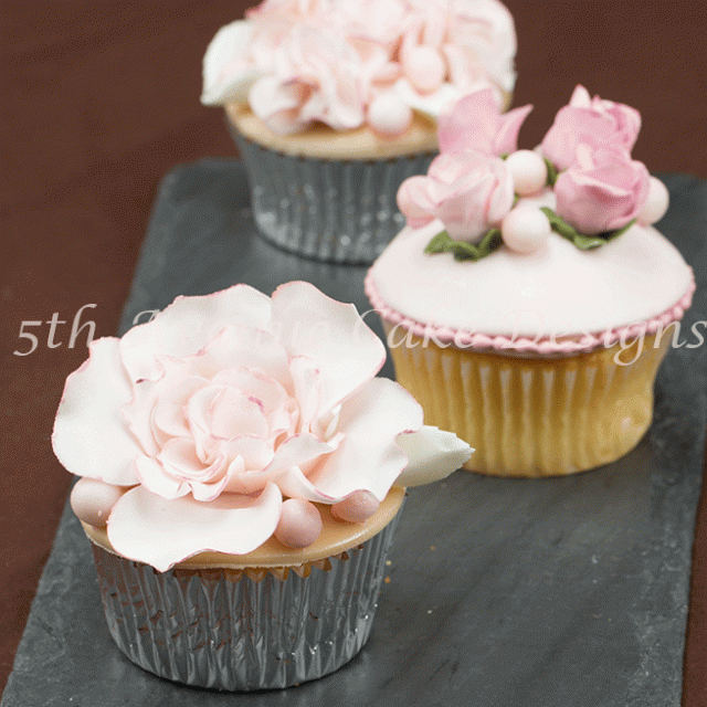 how to make romantic flower paste rose toppers