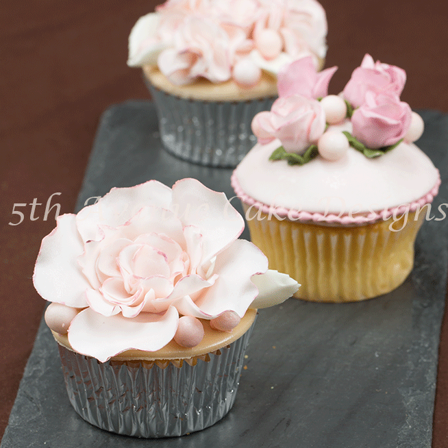 Blooming Wedding Cupcakes