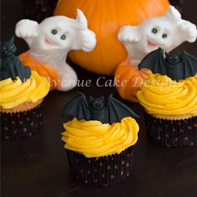 Too Cute Buttercream Halloween Cupcakes