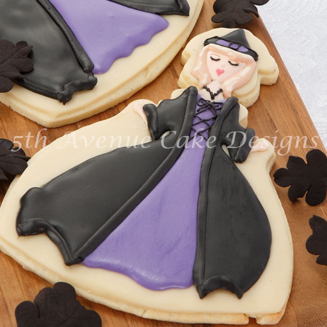 "Bewitched inspired Halloween sugar cookie