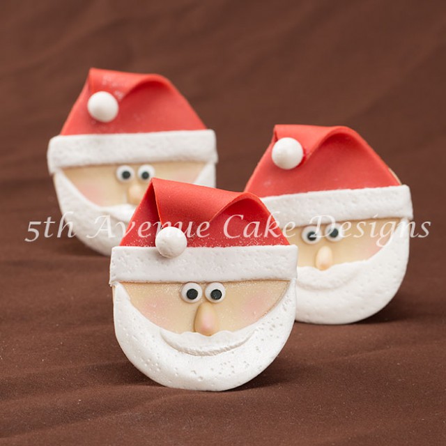 Santa Claus Cupcake by 5th Avenue Cake Designs