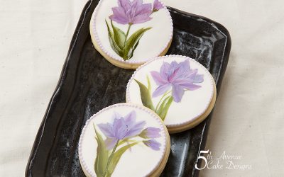 OneStroke Hand Painted Tulip Cookies 🌷🎨🖌️