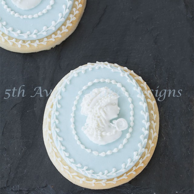 Royal Icing Dimensional Cameo Cookies 5th Avenue Cake Designs