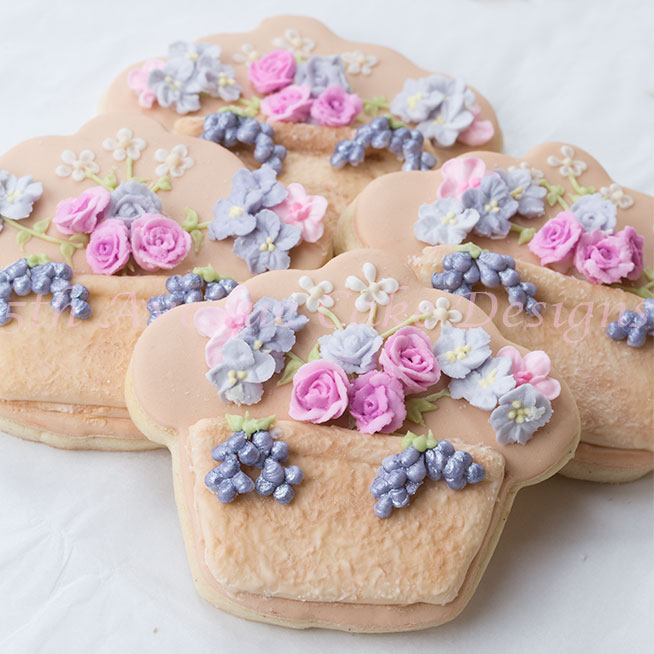 Flower pot cookies by Bobbie Noto