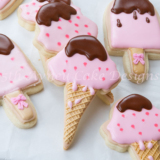 Strawberry ice cream cookies by Bobbie Noto