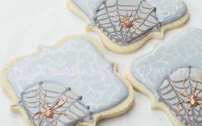 Spooky Spiders and Web Halloween Cookies