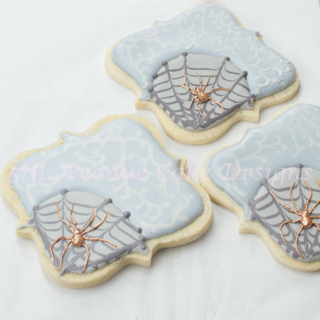 Spooky Spiders and Web Halloween Cookies