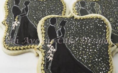 How to Decorate Hand Painted Wedding Cookies with Dot Art