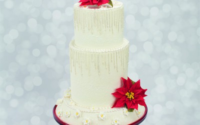 How To Decorate A Winter Wonderland Wedding Cake With Piped Icicles