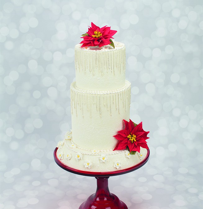 How To Decorate A Winter Wonderland Wedding Cake With Piped Icicles