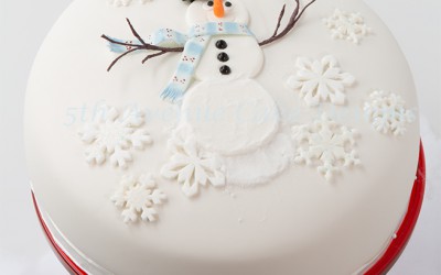 Inspired Frosty the Snowman Cake Art Lesson
