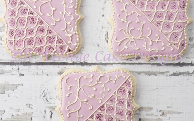 How to Decorate Arabesque Hand Paint Rose Cookies