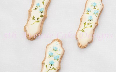 Stylish Wet on Wet Rose Cookies