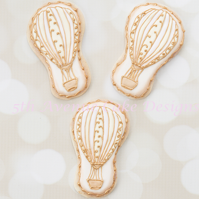 Inspired hot air balloon cookies