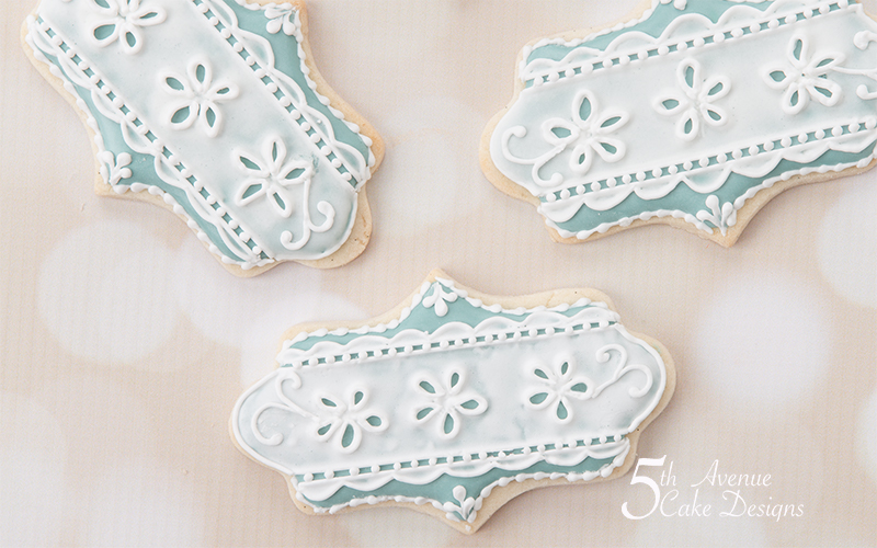 5ᵗʰ Avenue’s Romantic Royal Icing Eyelet Lace Cookies Art Lesson 🎩💐💍