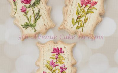 Vintage Dimensional Wildflower Cookies