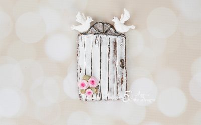 Rustic Door with Wood Grain Royal Icing Cookie Art Lesson 🌹🕊️❣️