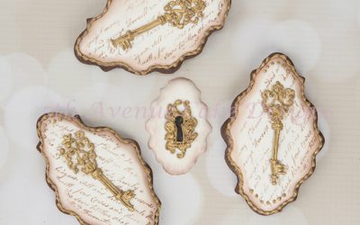 Vintage Provençal Key Cookies