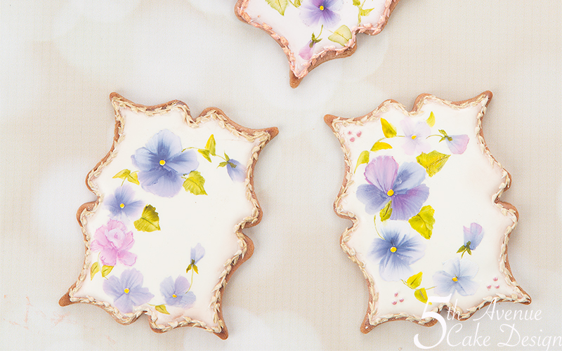5ᵗʰ Avenue’s  One Stroke Pansy Cookie Art Course🖌️🎨💐