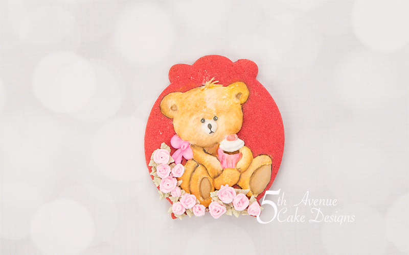Be My Valentine Teddy Bear Cookie Art Lesson🐾🐨🌹