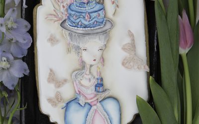 Dimensional  Marie Antoinette Costume Cookie 👏🎂👸