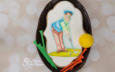 Dimensional Watercolor Father’s Cookie Art Class 🏌️‍♂️⛳❤️