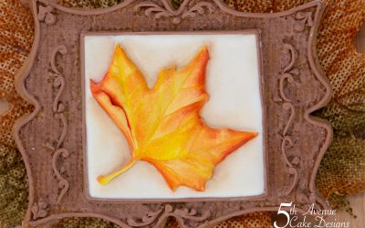 Antique Maple Leaf Cookie Frame 🍁🌦️🍂