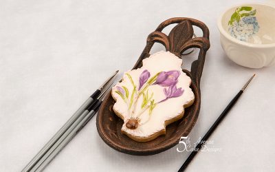 5ᵗʰ Avenue’s Crocus Flower Cookie Art Lesson  💐🌱😋